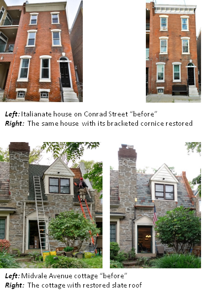 From: "Returning style to two East Falls homes"
East Falls NOW, September 2021, by Nancy Pontone
"Neighbors in East Falls have recently restored architectural features on their historic homes. >>>